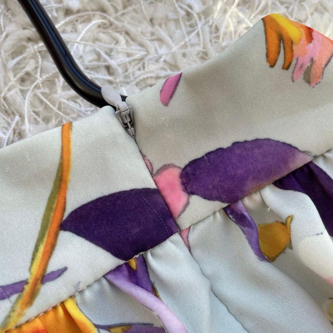 【訳あり】sov. フラワーボウタイロングワンピース