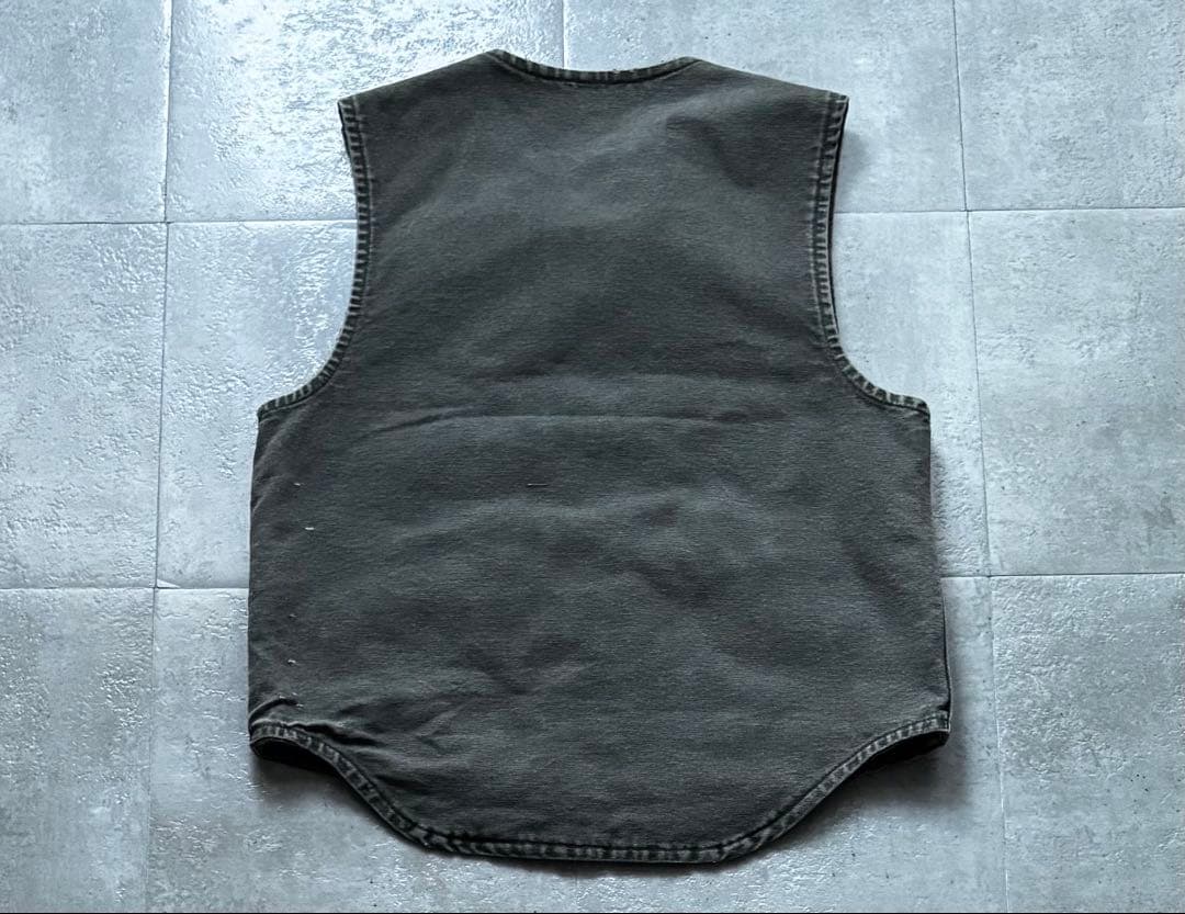 USA製　カーハート　ダックベスト　V13MOS モス　Sサイズ　ヴィンテージ