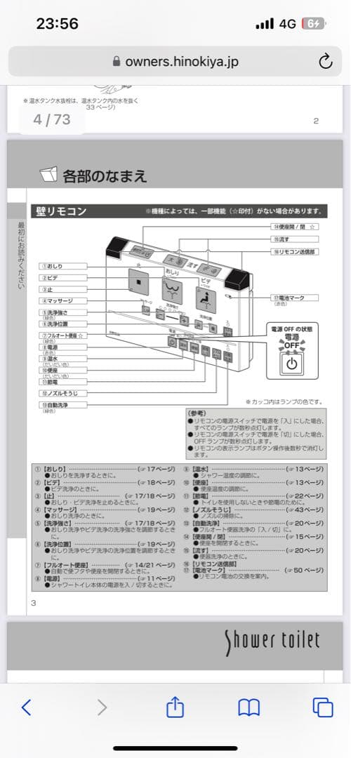 新品　LIXIL DV-J224G タンクレスシャワートイレ機能部 BW1