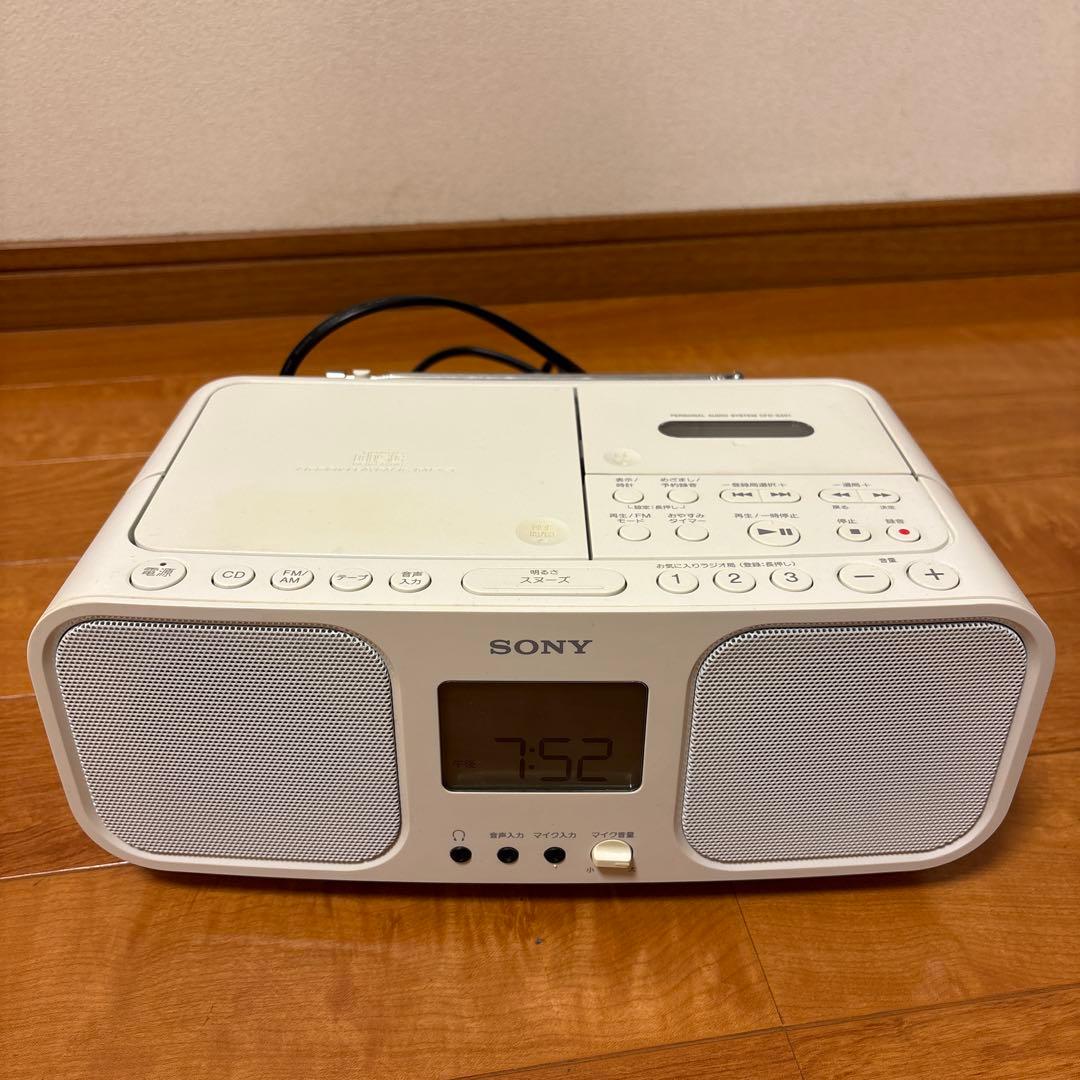 SONY CD・MD・カセットデッキ ホワイト