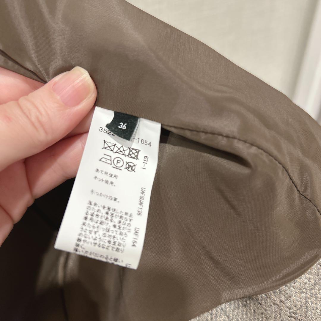 【極美品】✨グリーンレーベルリラクシング✽メランジツイルダブルジャケット 36