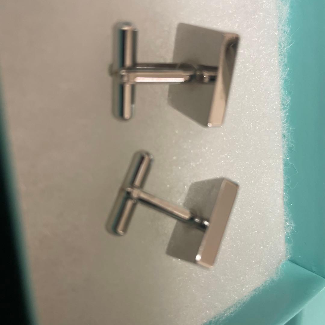 Tiffany & Co. チェッカーパターン カフリンクス