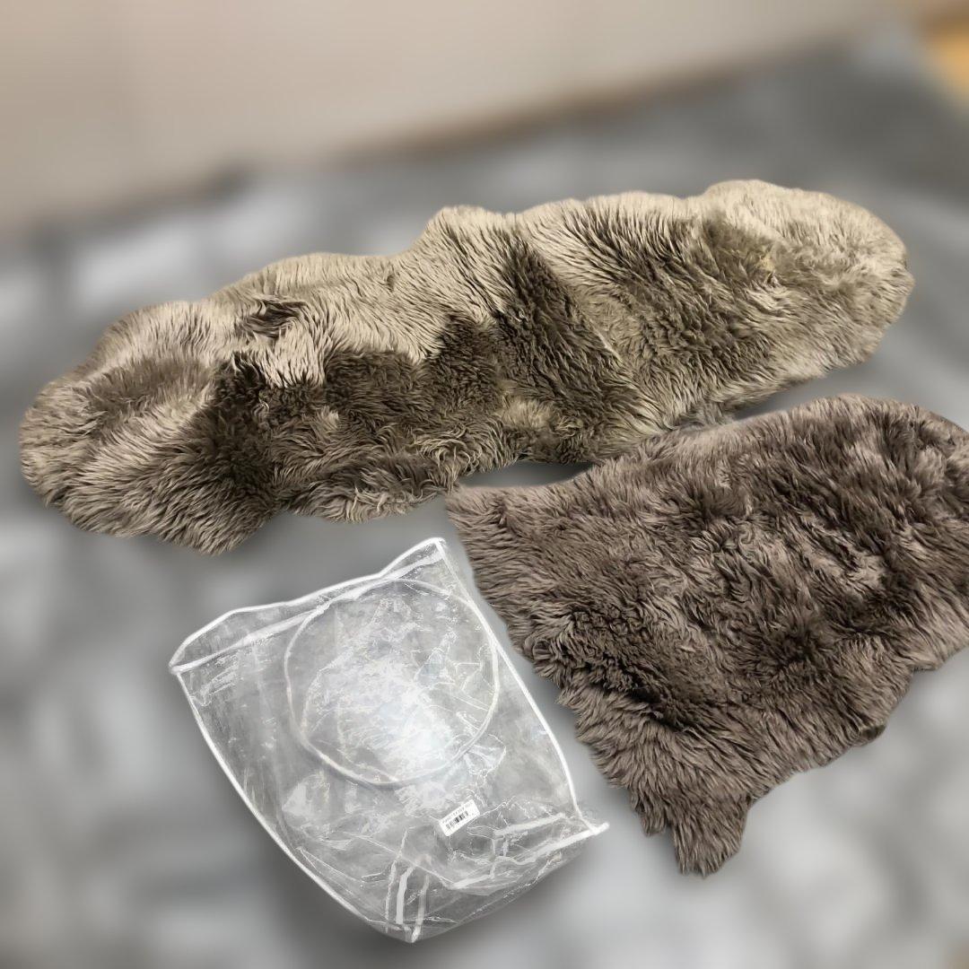 送料無料 天然ムートンラグ 毛皮 敷物 シープスキン 冬用ラグ 251230