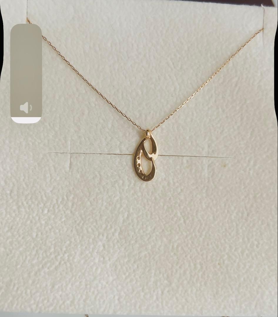 ⭐︎美品　K10イエローゴールドダイヤモンドネックレス