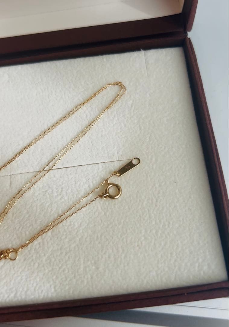 ⭐︎美品　K10イエローゴールドダイヤモンドネックレス