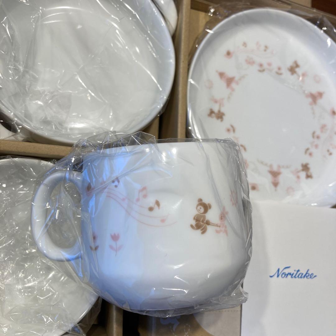 【お値下げしました新品未使用】ノリタケ ライトステップ ピンク 4点セット