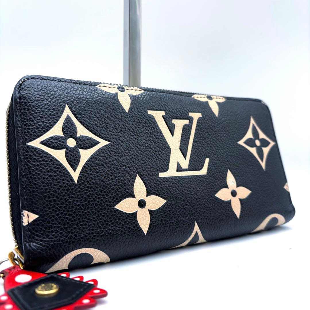 IC搭載ルイヴィトン アンプラント ジッピーウォレット クラフティ バイカラー