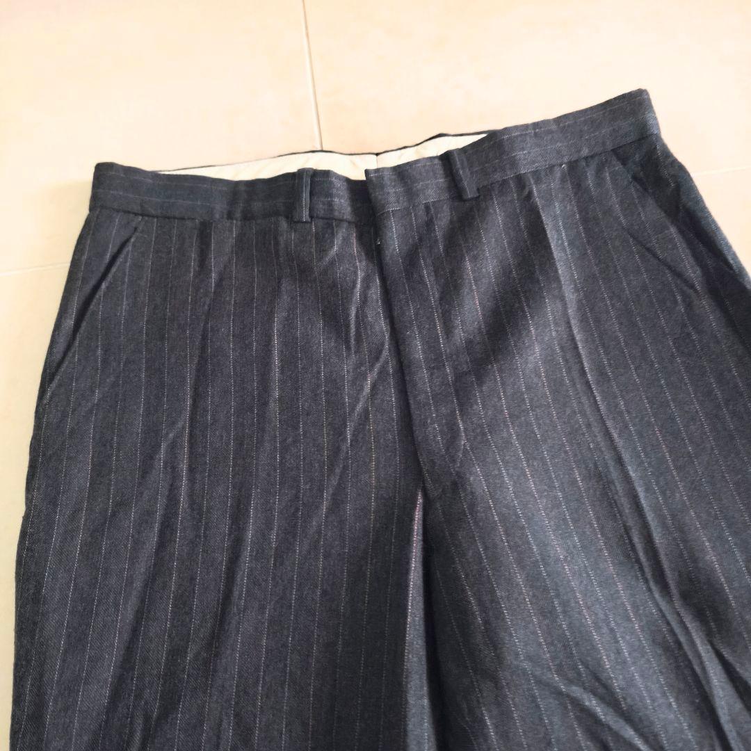 90s　00s ストライプ ワイドスラックス