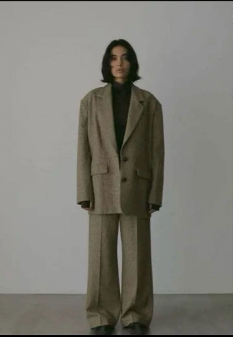 今期ETRE TOKYO チェックツィードテーラージャケット