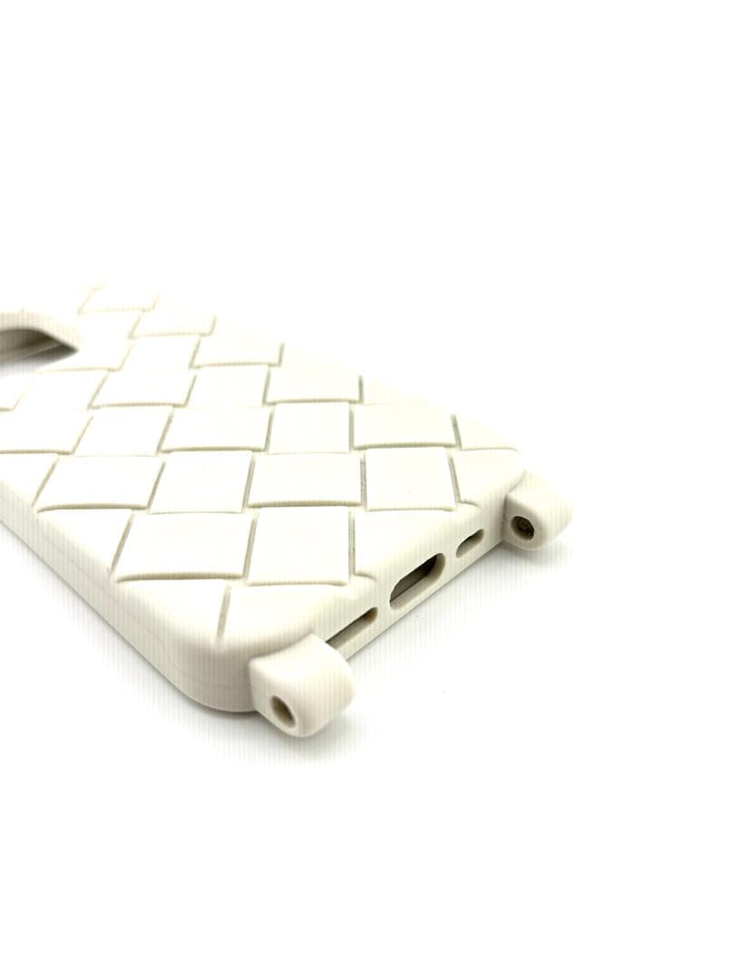 Bottega Veneta イントレチャート ホワイト iPhoneケース