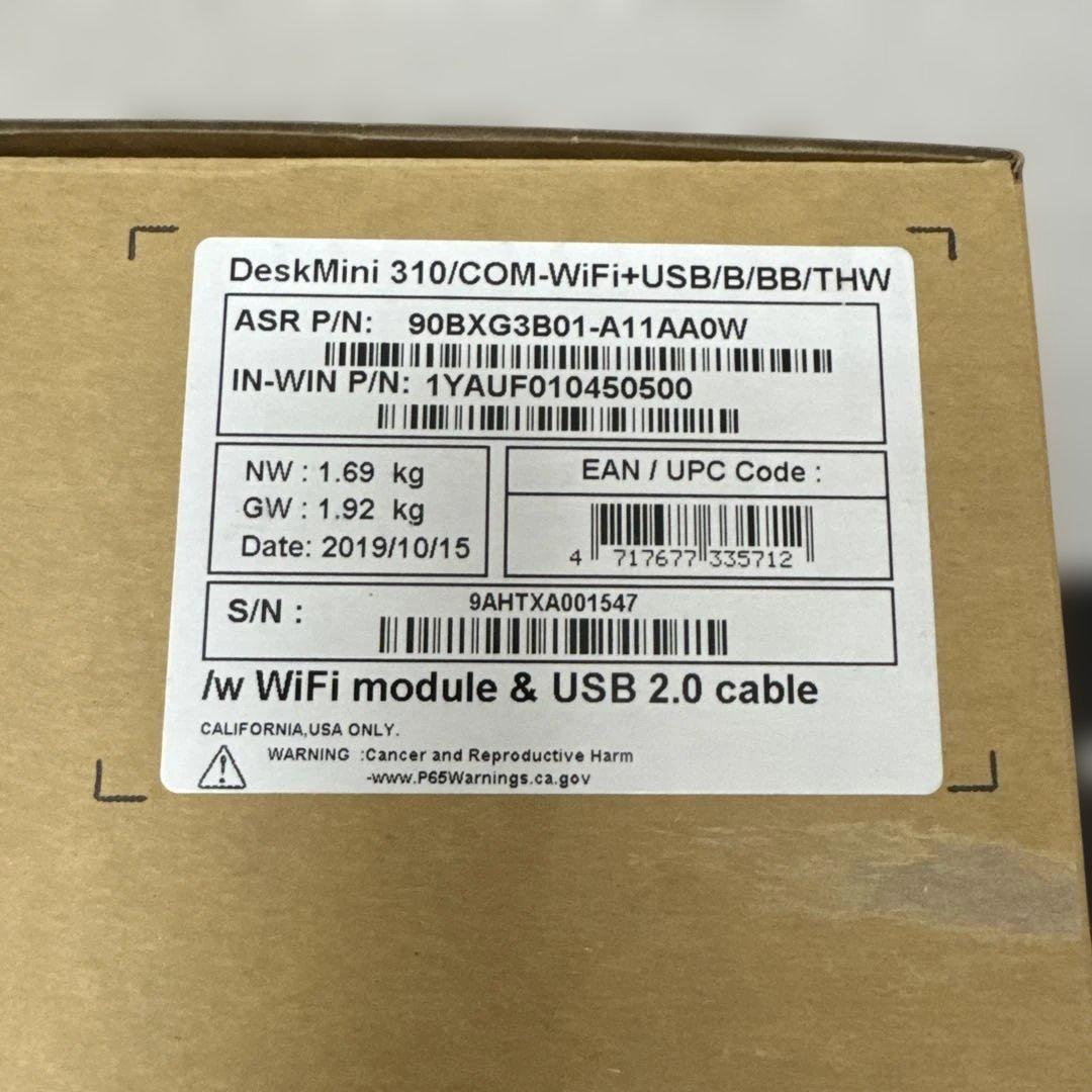 ミニPC ASRock DeskMini 310 i5 9th | 8GB | 128Gb