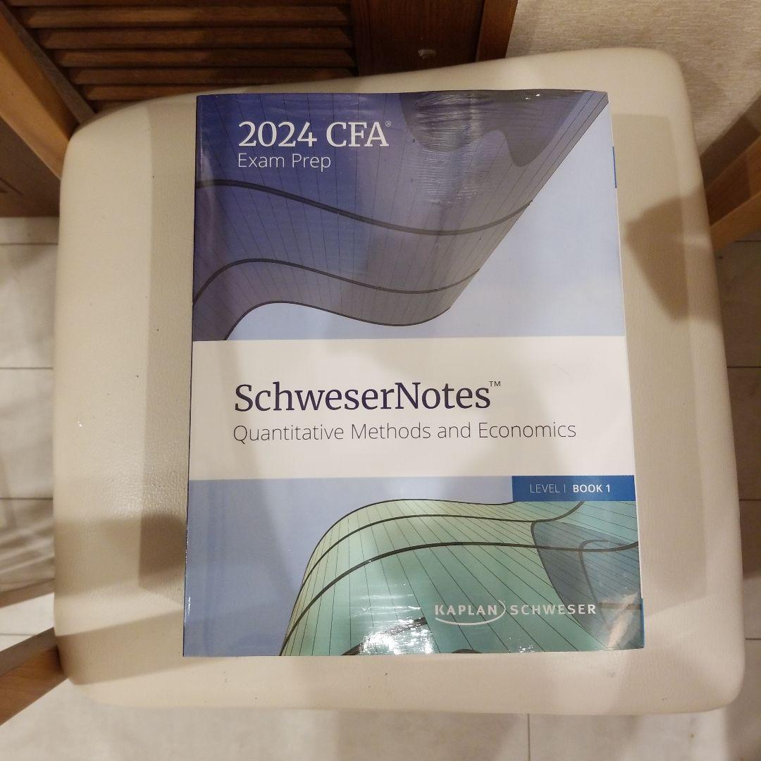 CFA Level1 Schwesernotes5冊, QuickSheet