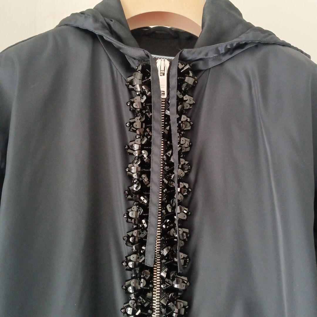 プラダ　モッズコート　スプリングコート　美品　ビーズ　Ｍ