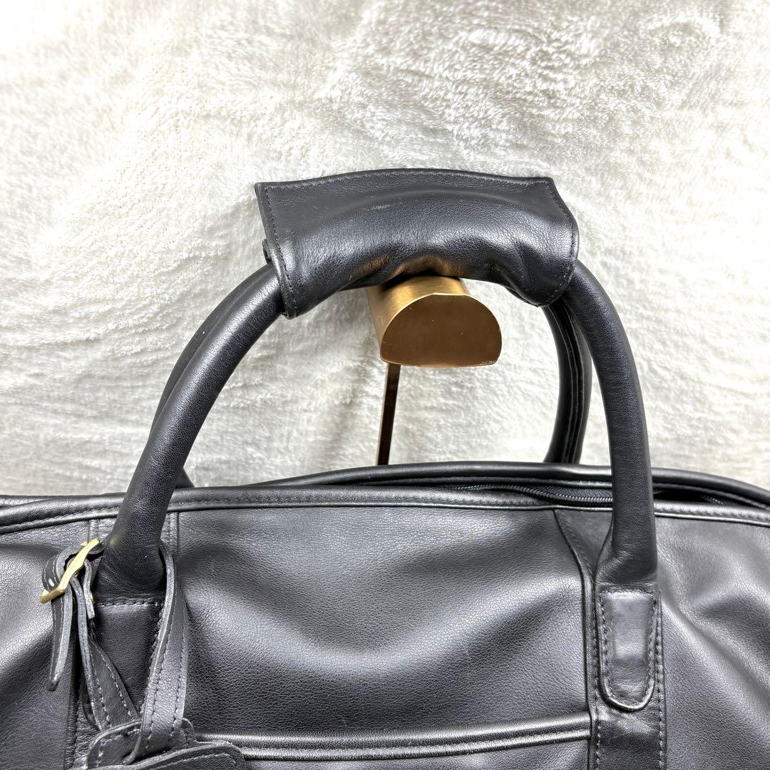 COACH ボストンバッグ レザー OLDCOACH ブラック 大容量