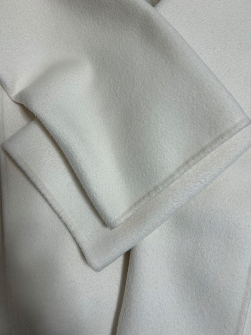 週末限定値下げ　ミラオーウェン共布ベルト付ハーフ丈フードリバーコート