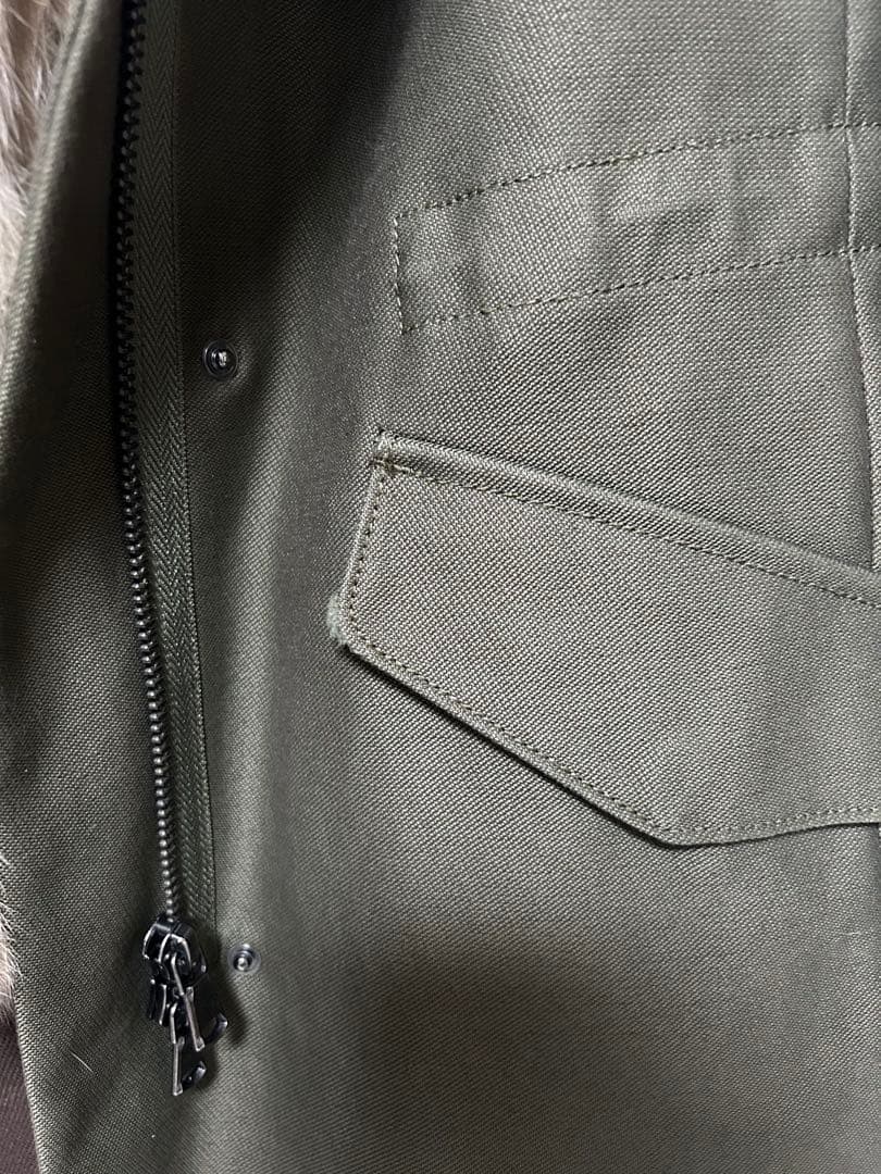 【P♡】Weekend MaxMara リアルファーベスト付きモッズコート