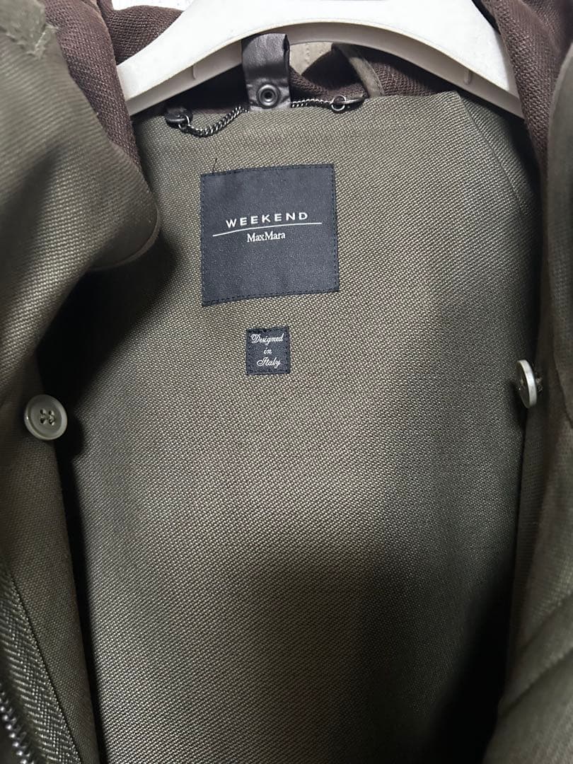 【P♡】Weekend MaxMara リアルファーベスト付きモッズコート