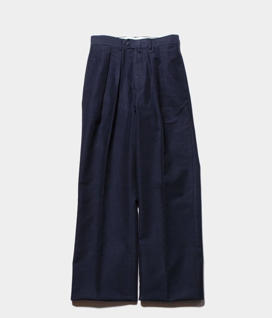 パンツ NEAT COTTON CASHMERE MOLESKIN PANTS WIDE