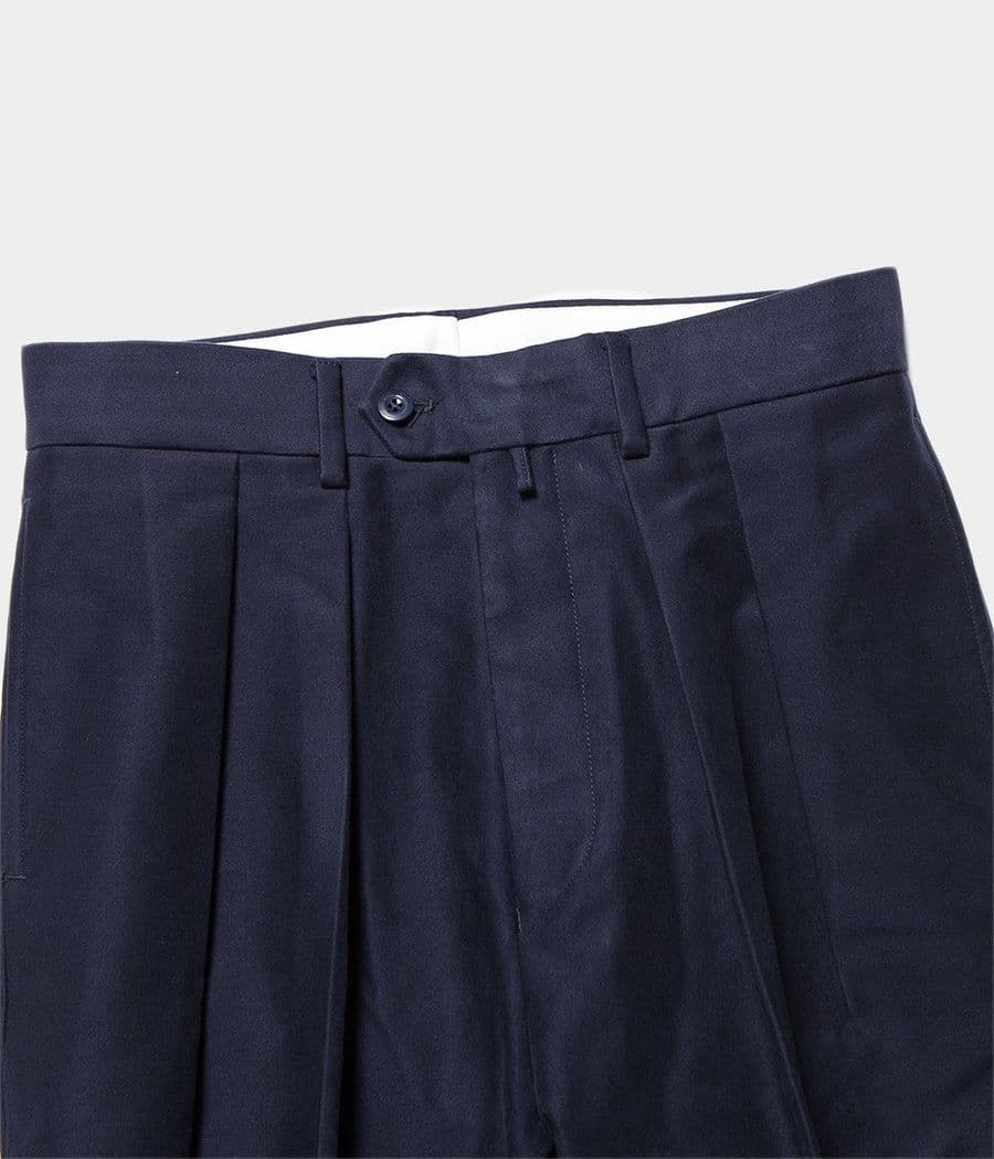 パンツ NEAT COTTON CASHMERE MOLESKIN PANTS WIDE