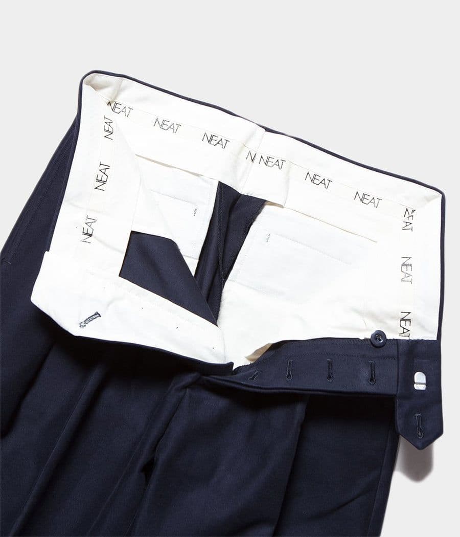 パンツ NEAT COTTON CASHMERE MOLESKIN PANTS WIDE