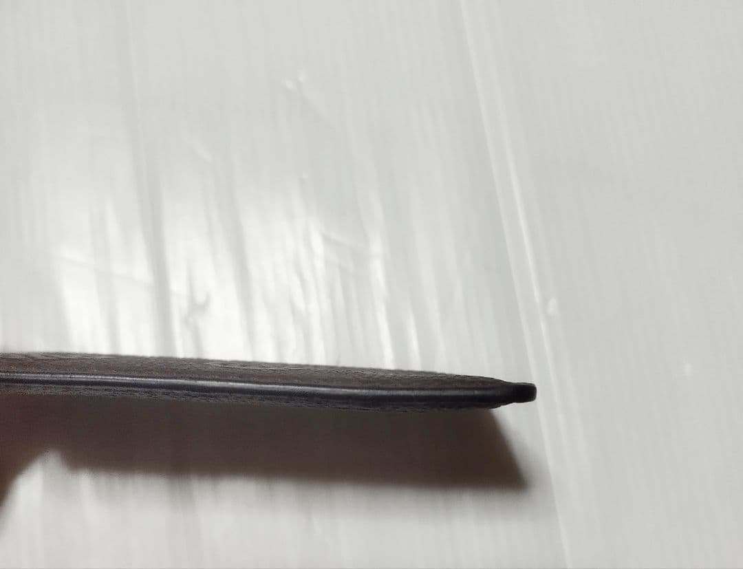 極美品　ティファニー ウェーブエンボス レザー カードケース 茶　箱無し