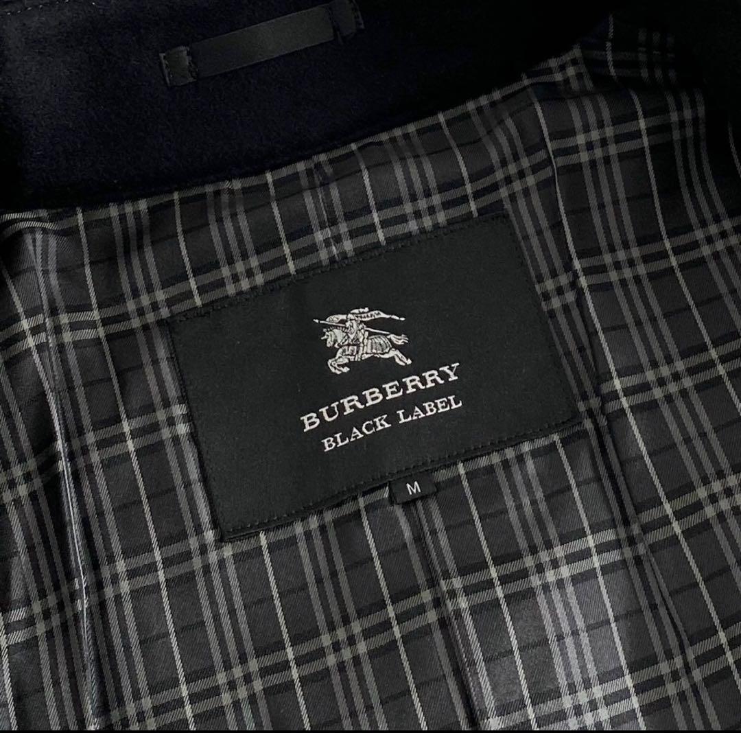 希少モデル✨バーバリーブラックレーベル　カシミヤ混ナポレオンコート　メタルボタン