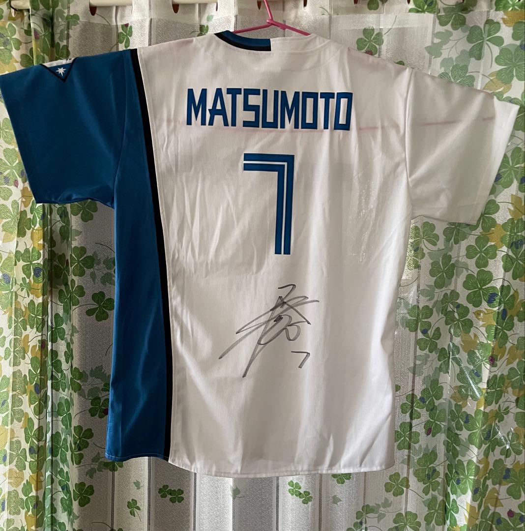 日本ハムファイターズ　松本剛 選手7 サイン入りユニフォーム Ｌ