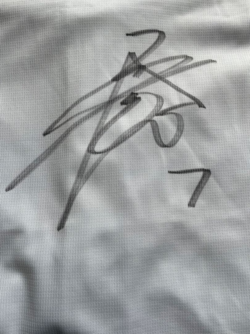 日本ハムファイターズ　松本剛 選手7 サイン入りユニフォーム Ｌ