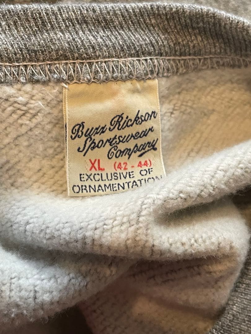 BUZZ RICKSON'S セットイン スウェット スウェット 前V