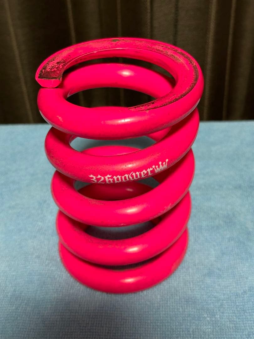 326POWER チャラバネ ID63 H140 32K ピンク 直巻スプリング