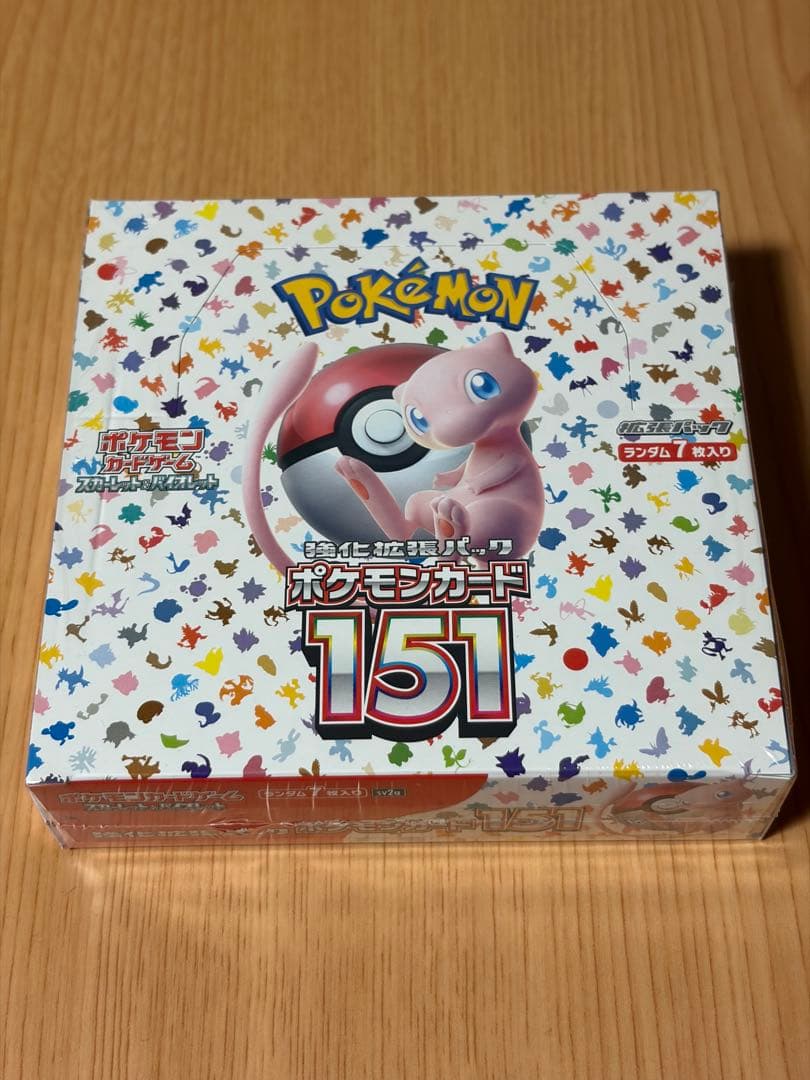 ポケモンカード151　正規品未開封BOX　シュリンク付き