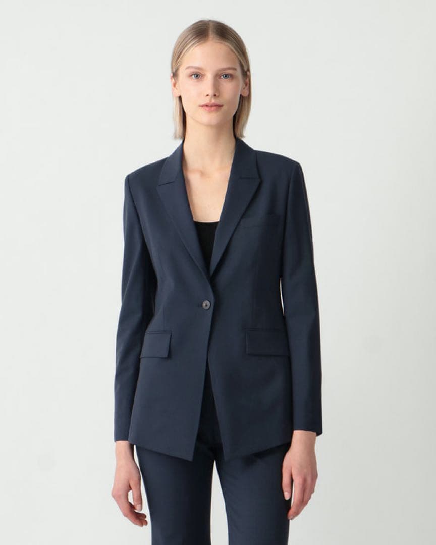 Theory テーラードジャケット TRACEABLE WOOL ネイビー 2