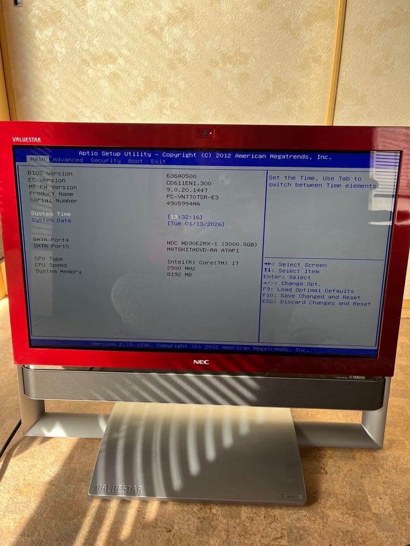 NEC VN770/TSR 一体型パソコン