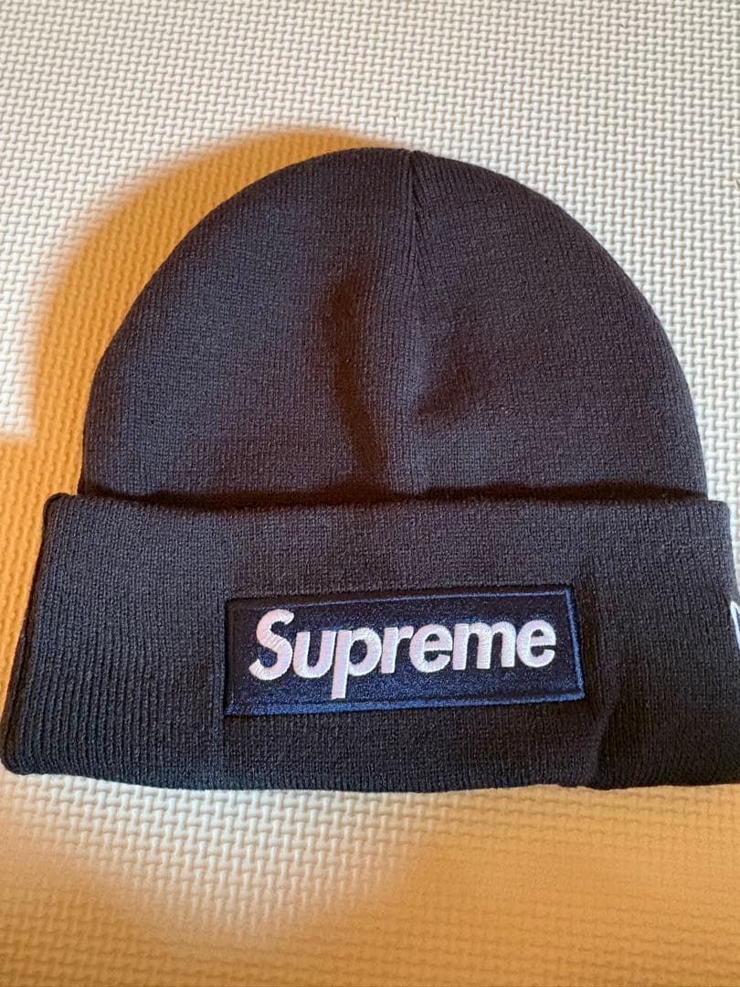 Supreme ニット帽 黒 SNKR DUNK