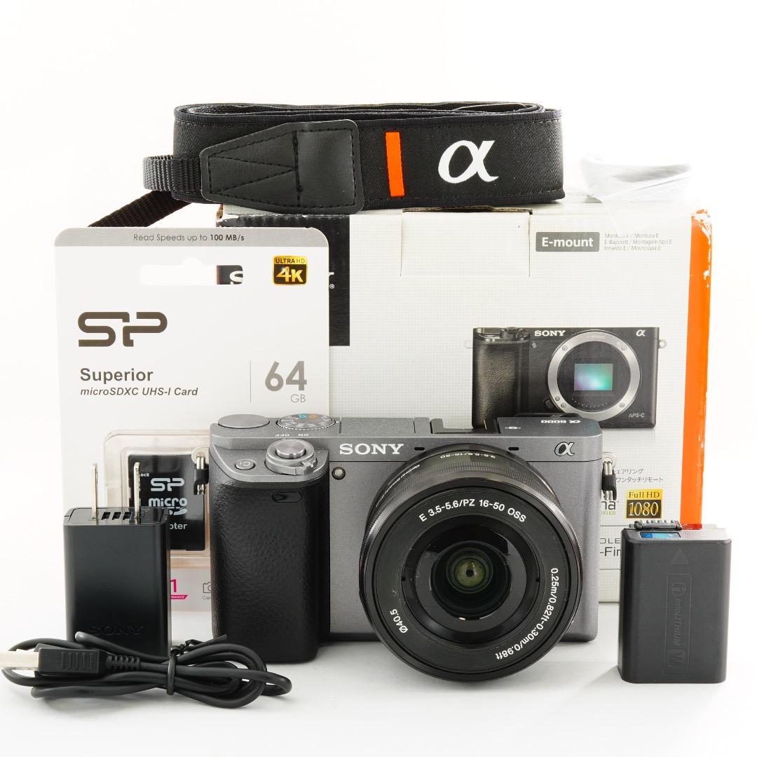 【希少色】SONY ミラーレス一眼 α6000 グレー SELP1650