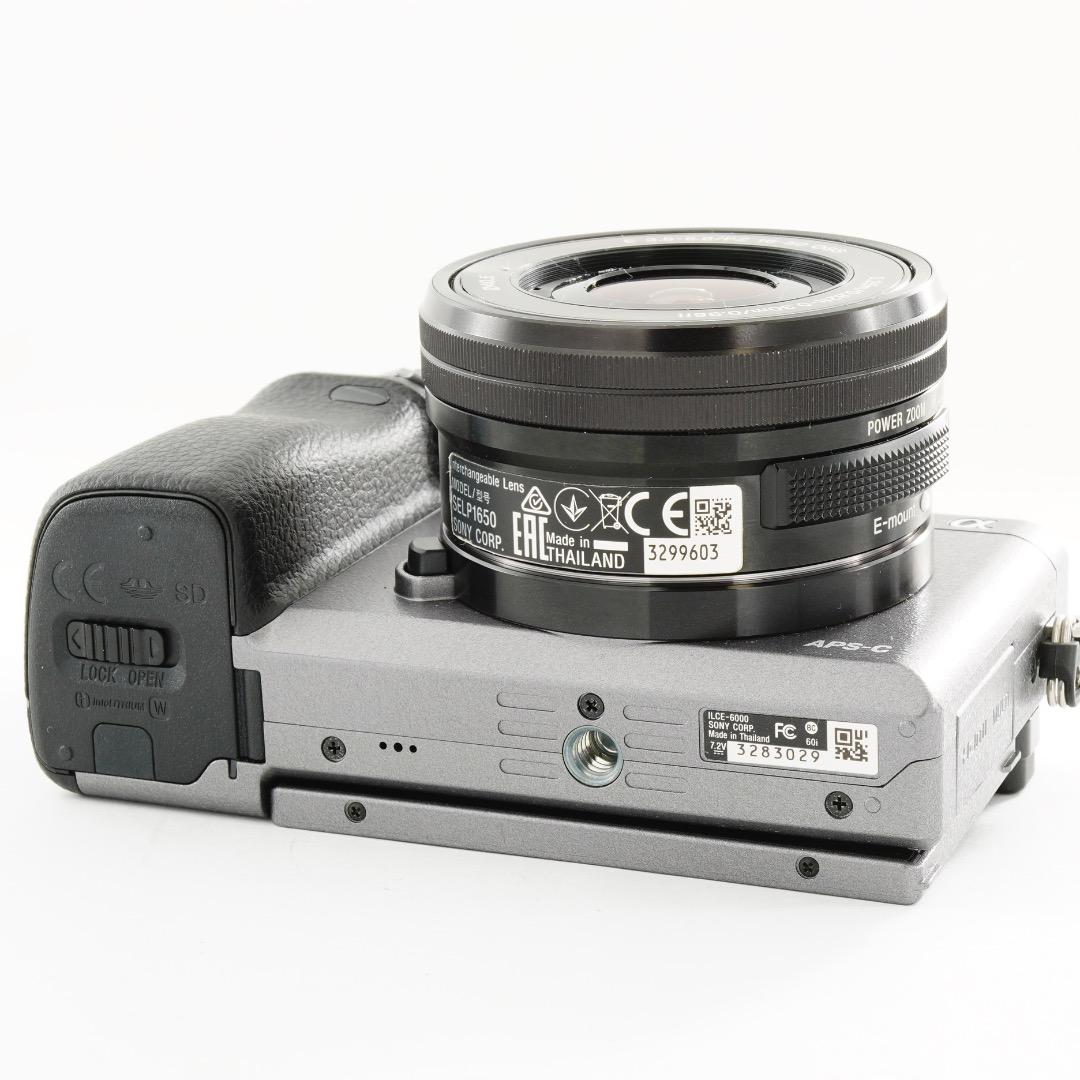 【希少色】SONY ミラーレス一眼 α6000 グレー SELP1650