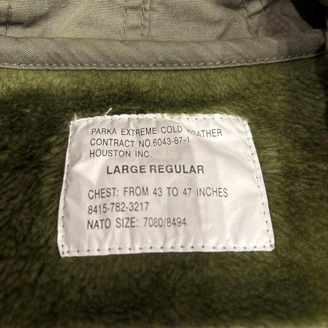 HOUSTON 米軍 M-51 パーカー ライナー付き LARGE カーキ