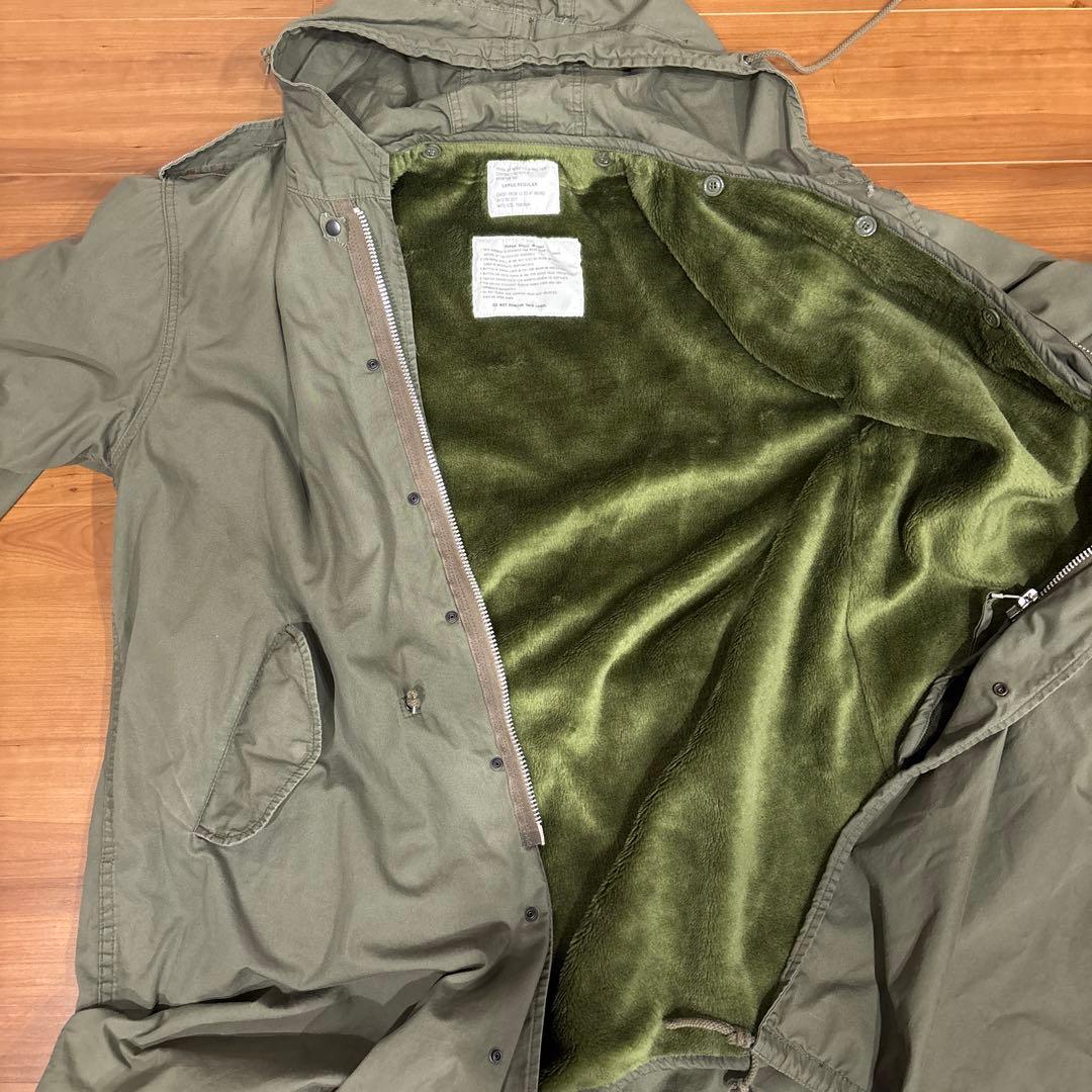 HOUSTON 米軍 M-51 パーカー ライナー付き LARGE カーキ