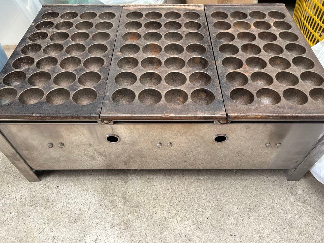 大型業務用ステンレスたこ焼き器 84穴