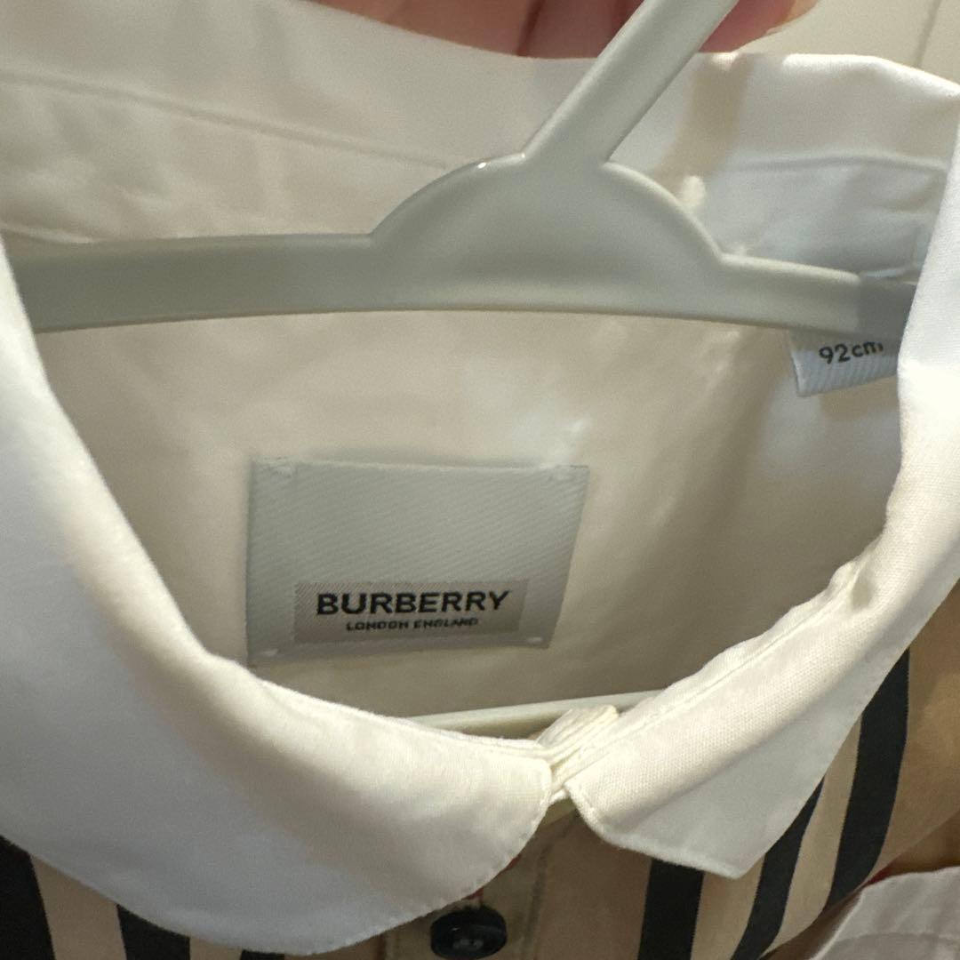 BURBERRY ストライプ長袖シャツ 92cm