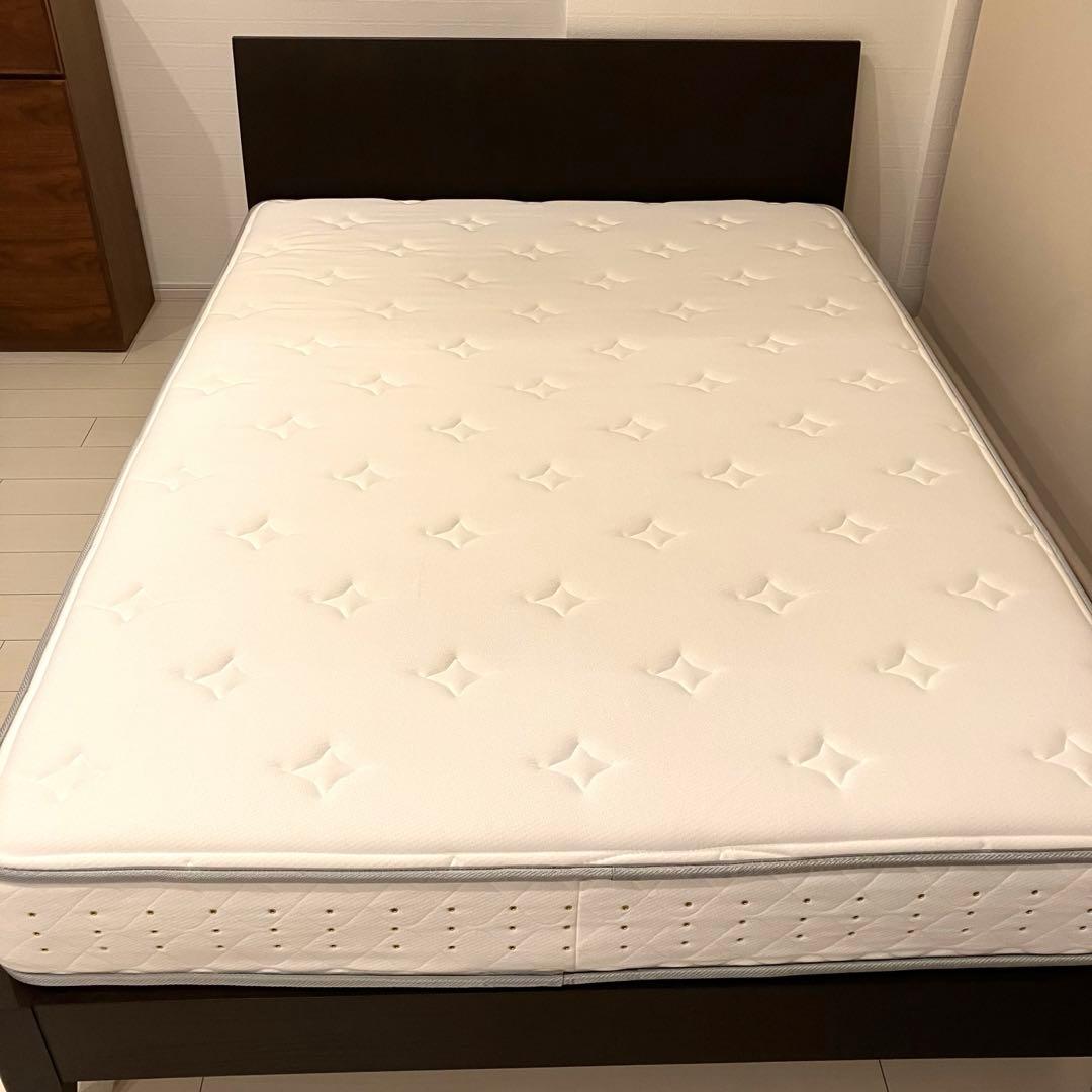 アクタス　ACTUS ベッド　ダブルベッド　マットレス付き