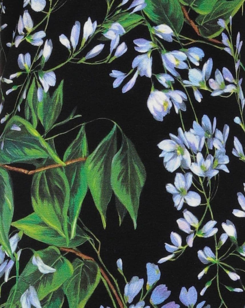 Blumarine 花柄タイトひざ丈ワンピース 長袖