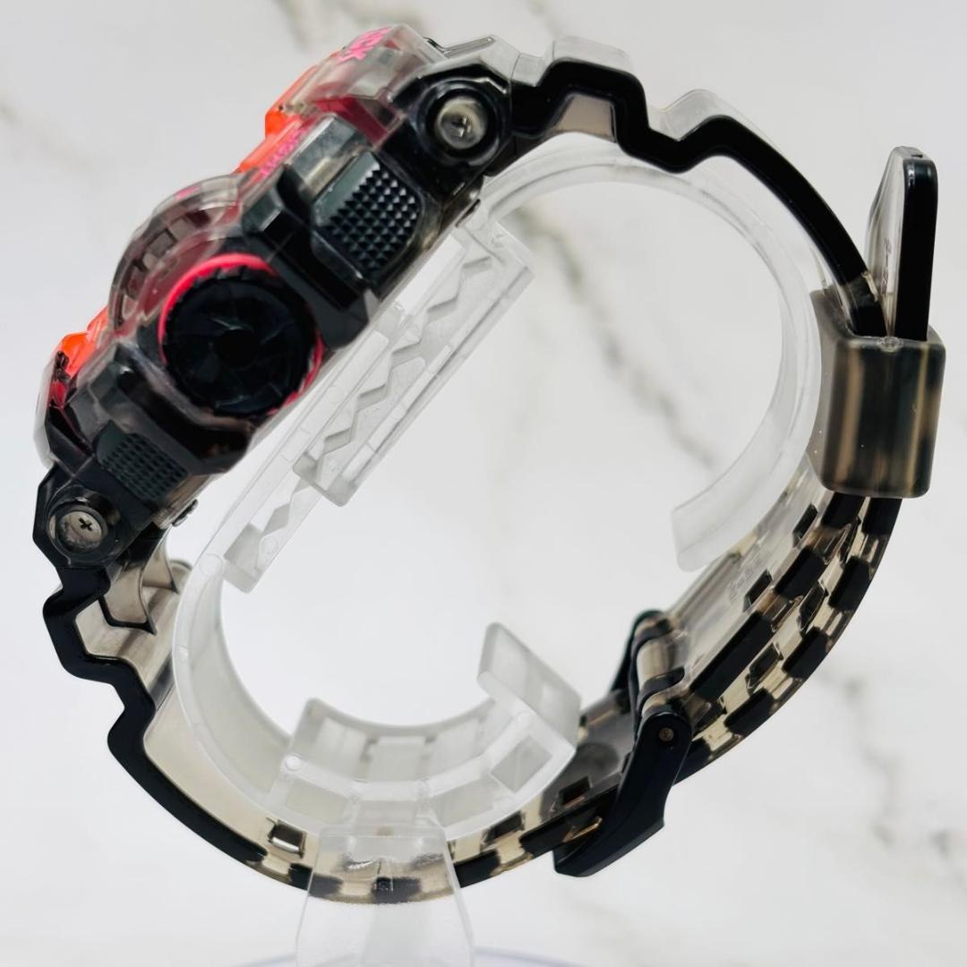 カシオ G-SHOCK スケルトン GA-400SK 腕時計 メンズ ピンク 黒