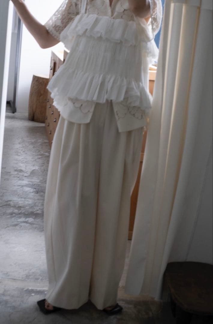 パンツ villd/ chino tuck pants