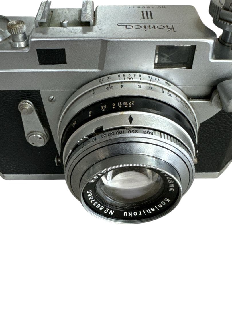 Konica III フィルムカメラ 48mmレンズ付き　現状品