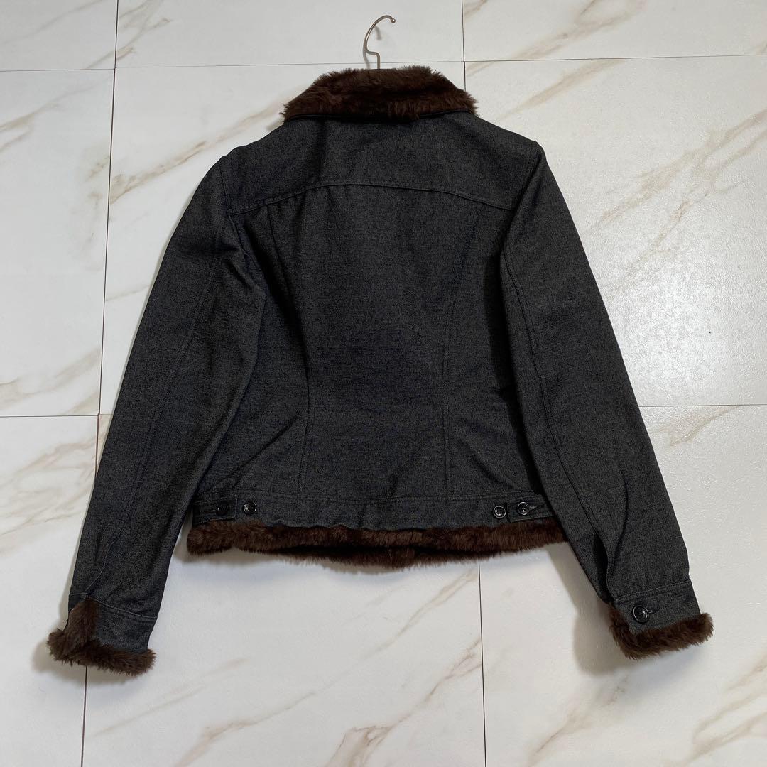未使用級♡ドルチェアンドガッバーナ ファー デニムショートジャケット Gジャン