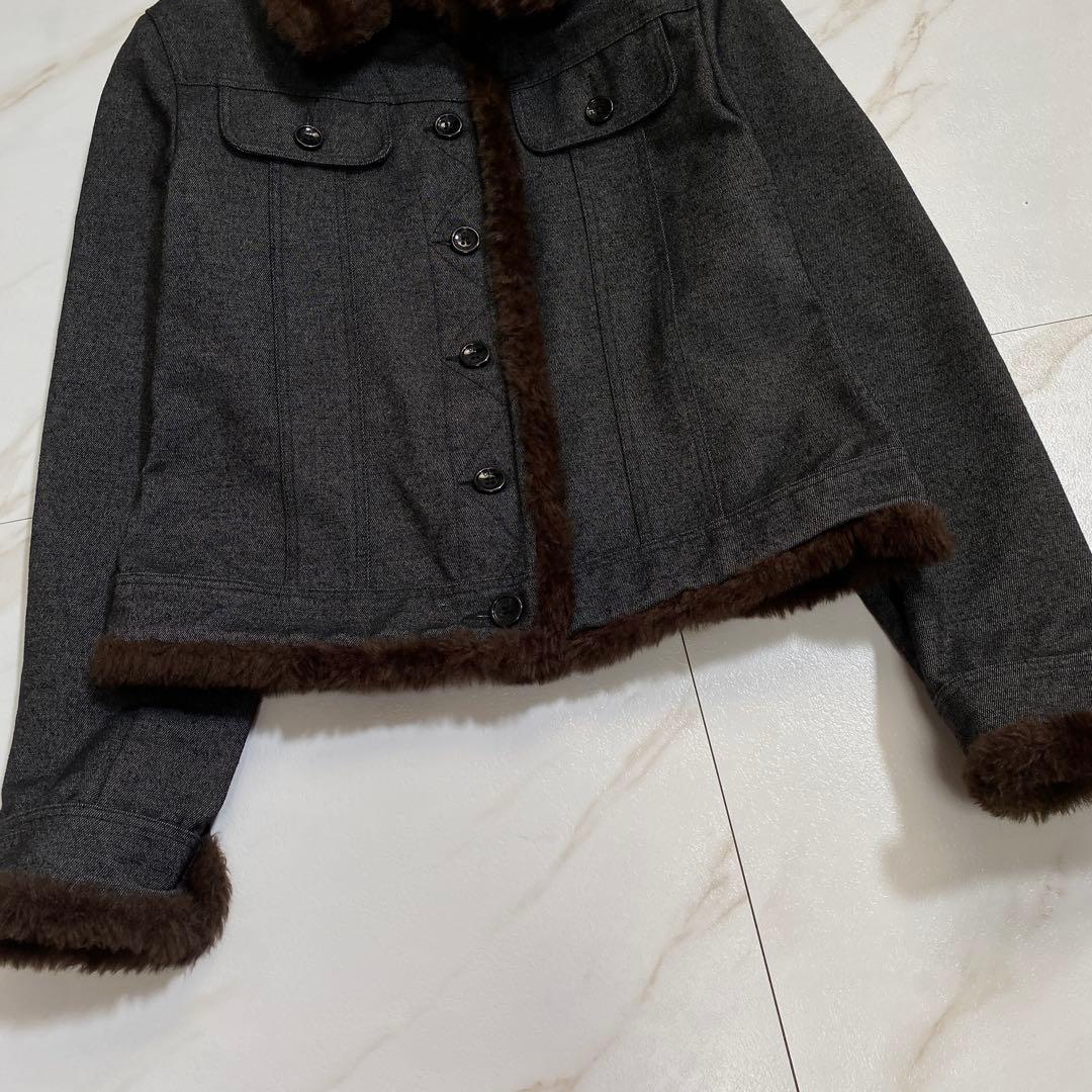 未使用級♡ドルチェアンドガッバーナ ファー デニムショートジャケット Gジャン