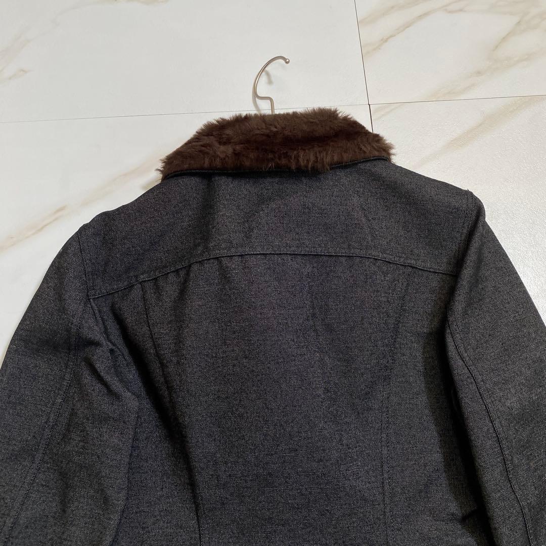 未使用級♡ドルチェアンドガッバーナ ファー デニムショートジャケット Gジャン