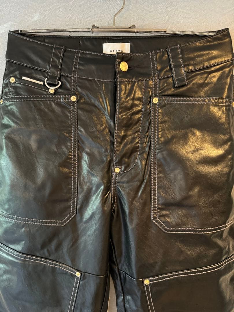EYTYS ヴィーガンレザーカーゴパンツ28✖️30