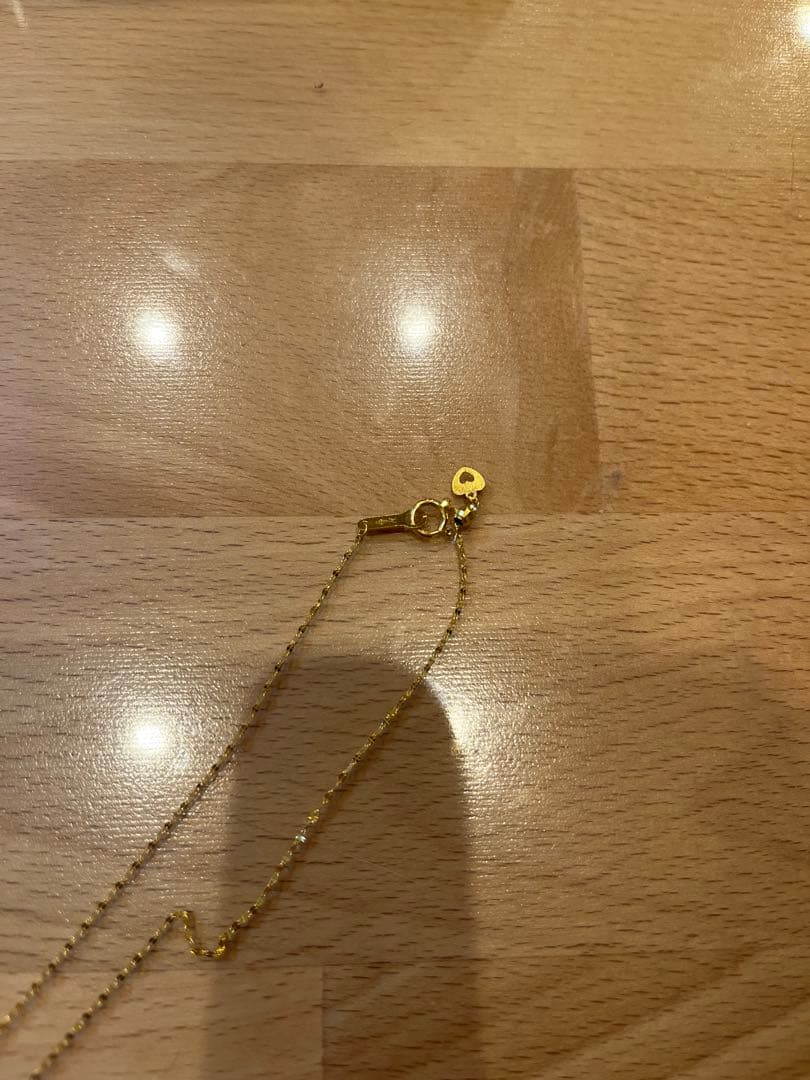 新品未使用　純金　k24 24k 日本製　ネックレス スライドアジャスター付き